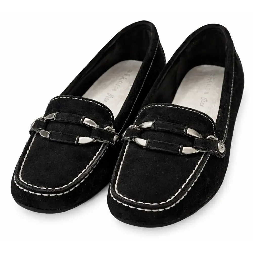 Anne Klein iflex Women's Black Shoes Slip-on Size 7 Preppy Work Buckle Casual - Picture 2 of 6